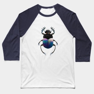 Oil Slick Scarab Beetle Baseball T-Shirt